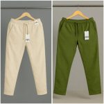 Cotton Trouser - Biscuit x Olive