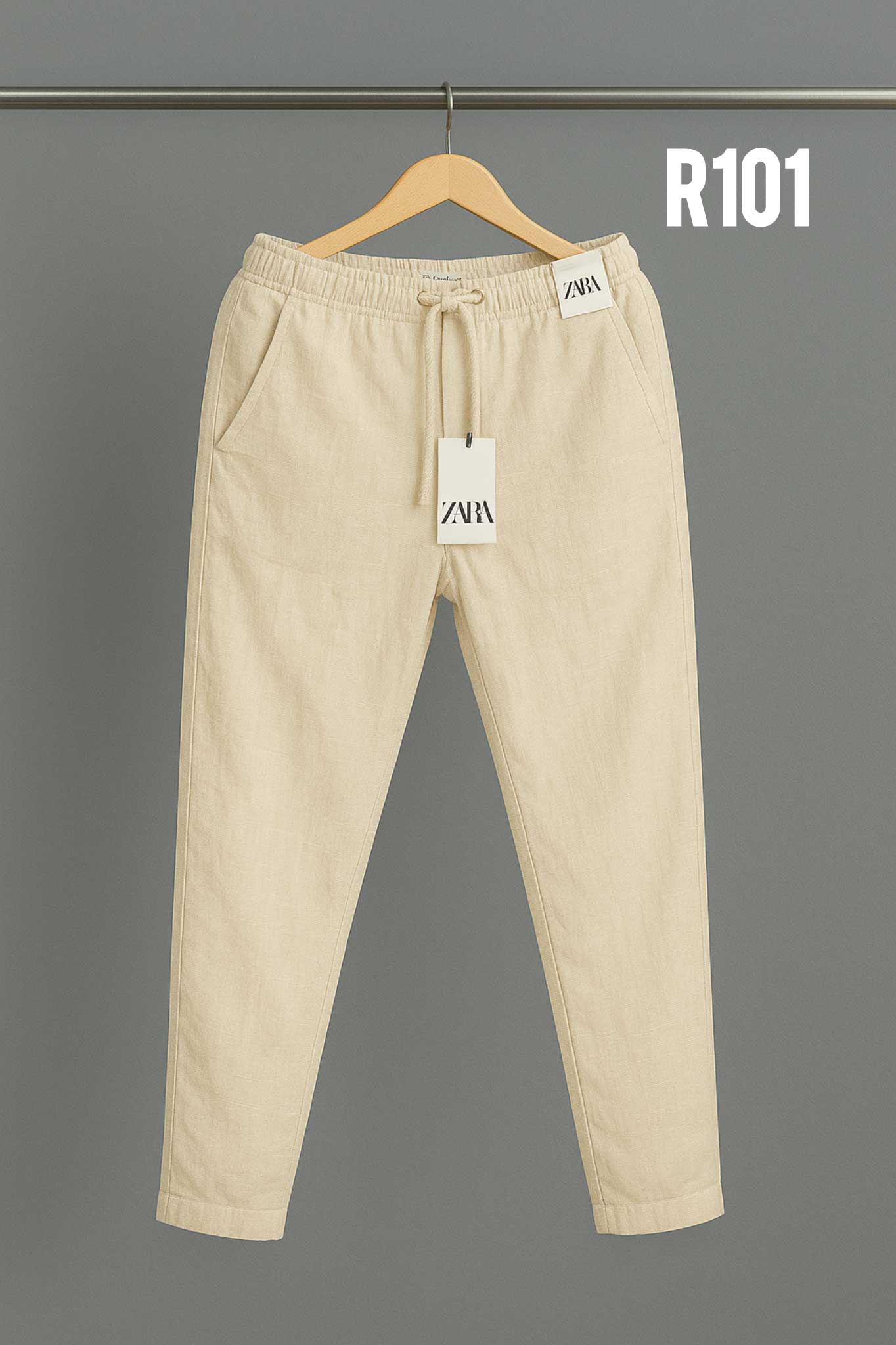 pru3 Cotton Trouser - biscuit - Image 1