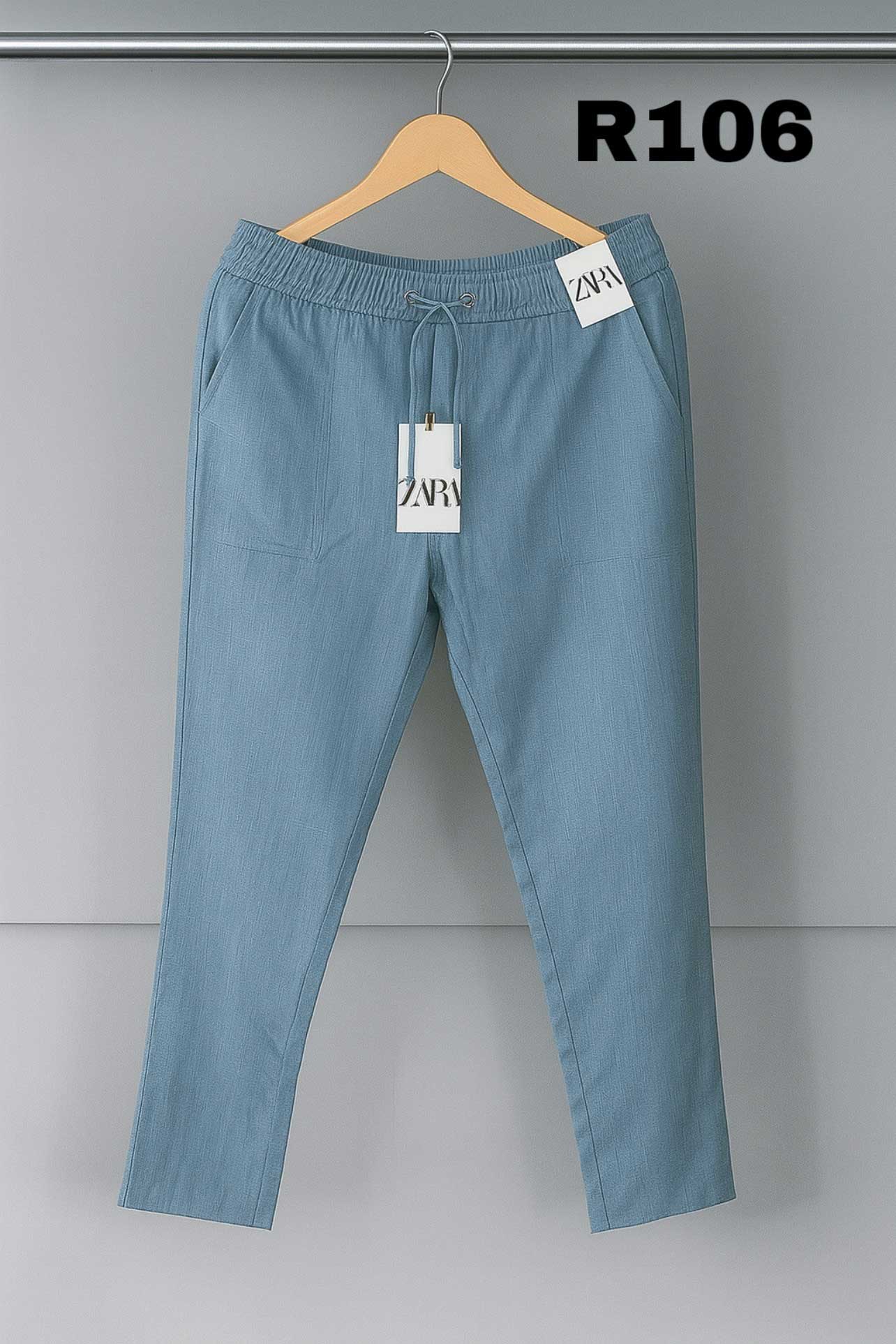 pru4 Cotton Trouser - Sky - Image 1
