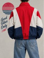 80s Retro Jacket Red Blue - Image 4