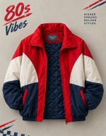 80s Retro Jacket Red Blue - Image 5